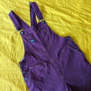 Purple Denim Overalls